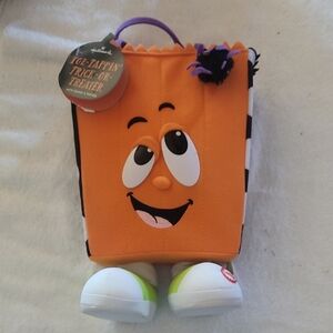 Hallmark Orange Trick-or-Treat Bag with Black Spider